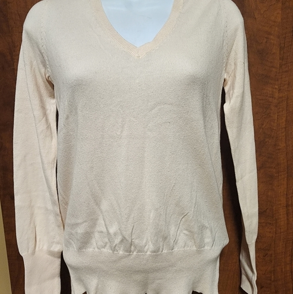 WOMEN'S philosophy cream sweater small